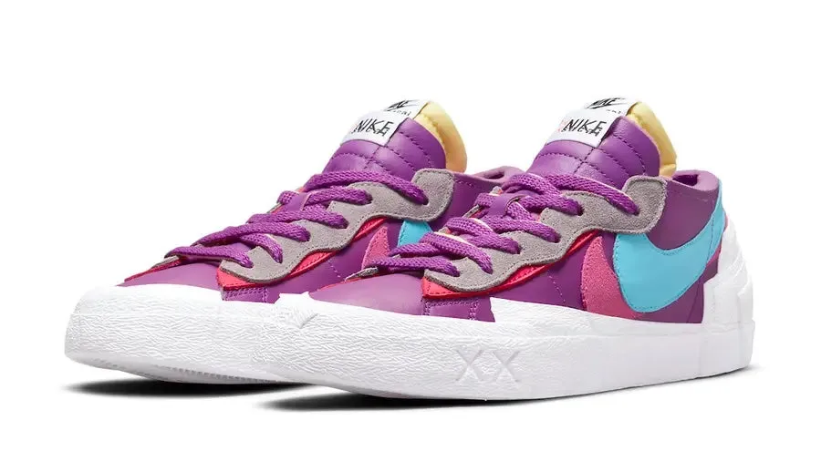 KAWS X SACAI X NIKE BLAZER LOW PURPLE MULTI