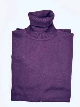 Lavane' 501T Turtleneck Pullover Slim Fit EggPlant