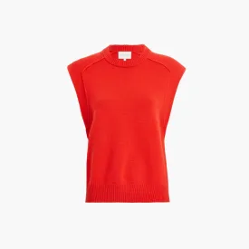 LouLou Mari Sleeveless Sweater - Chili