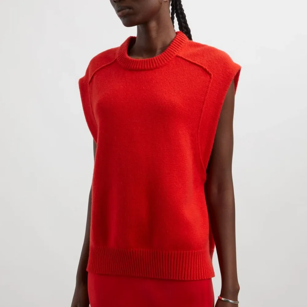 LouLou Mari Sleeveless Sweater - Chili