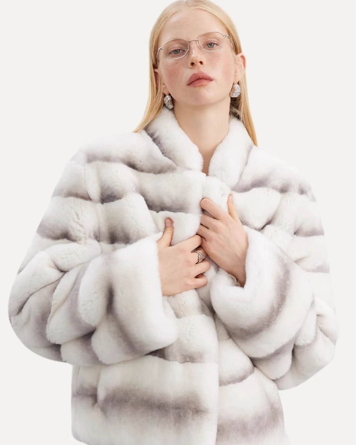 Lovau x Sense Rabbit Fur Coat