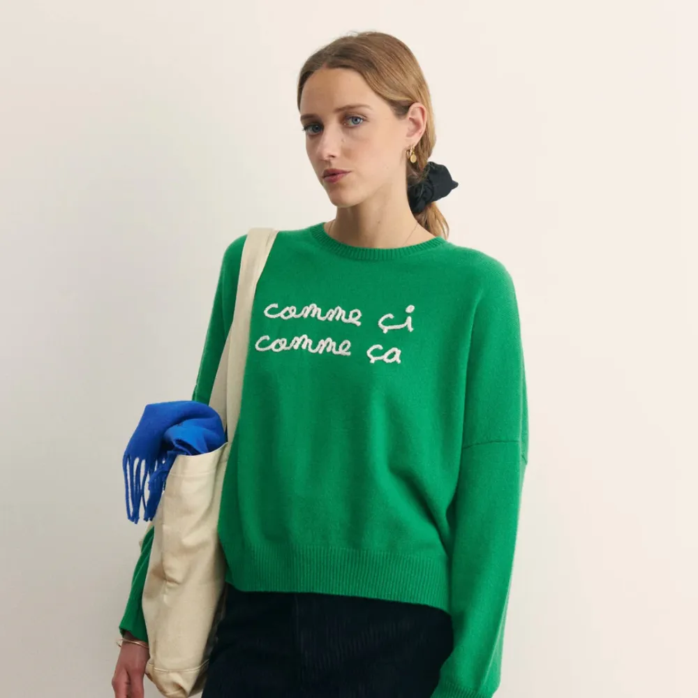 Maison Labiche Buzelin Comme Ci Sweater - Jalapeno