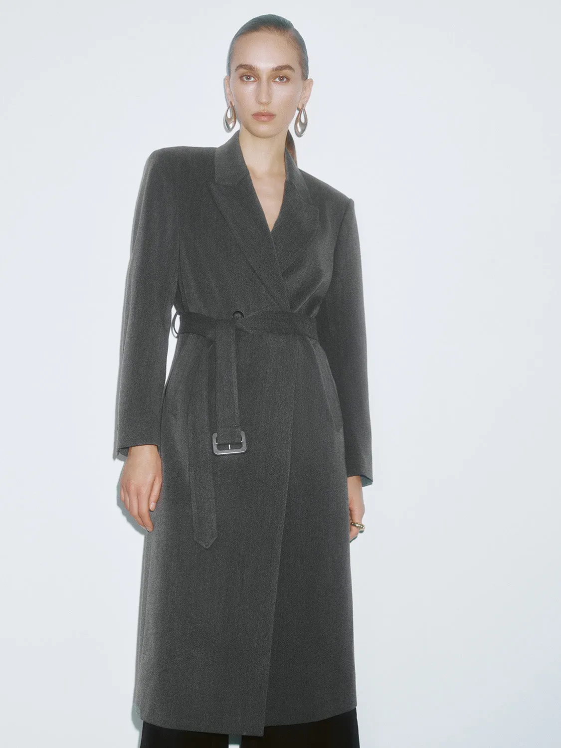 Maxi Belted Loose Coats