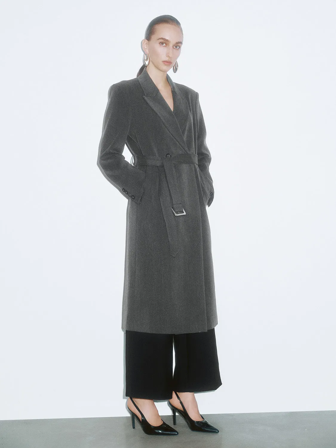 Maxi Belted Loose Coats