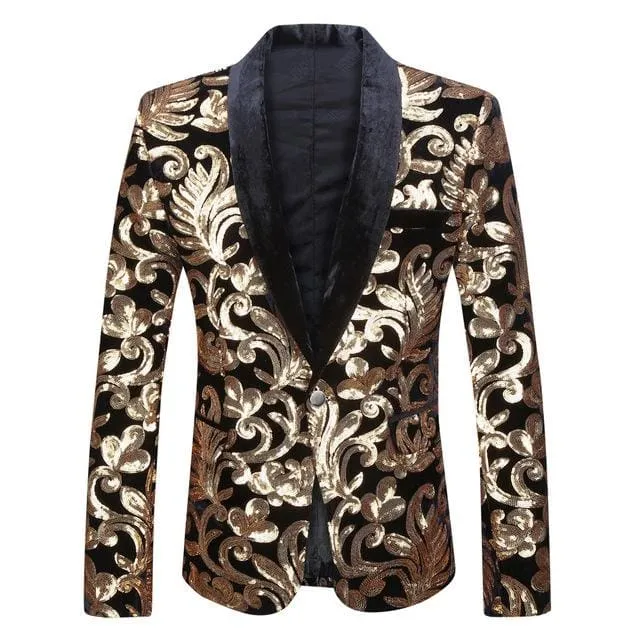 Men Shawl Lapel Blazer Design Suit