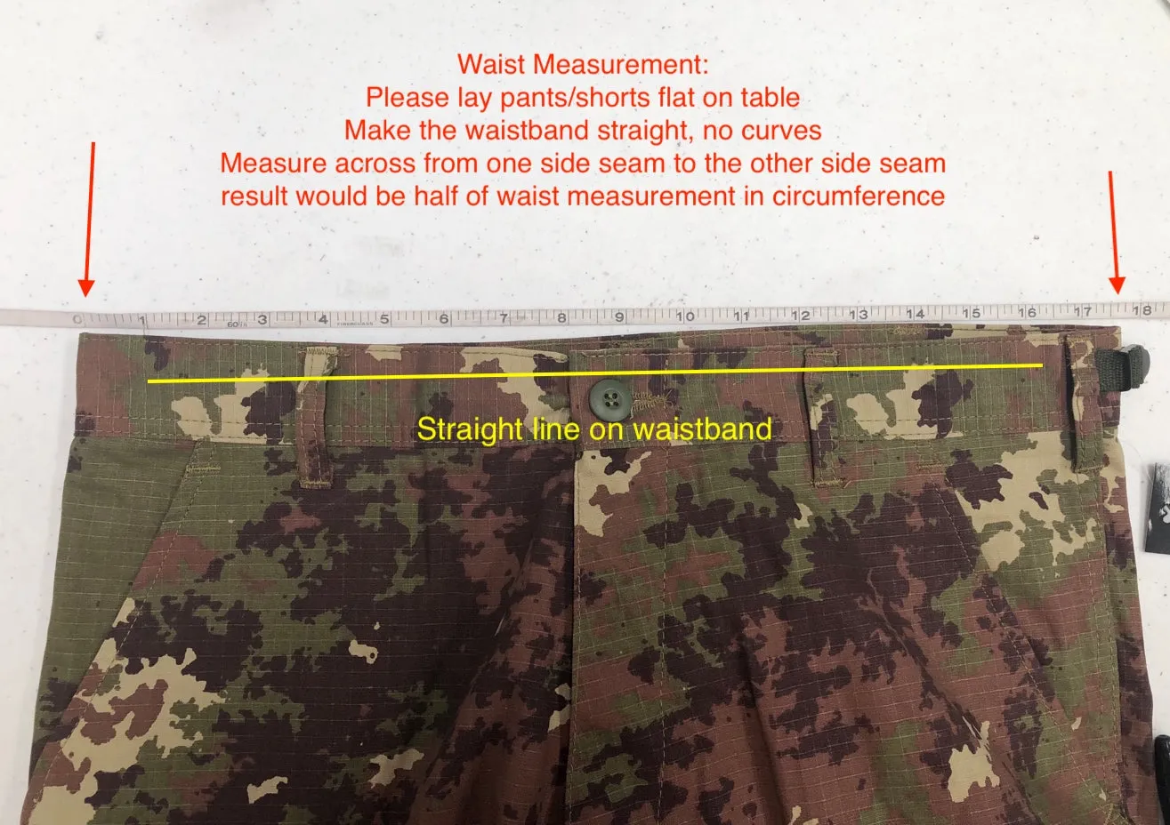 Mens Casual Multi-pocket Camouflage Cargo Pants Military Army Trousers BDU Pants Trousers with Zip Fly - RipStop Fabric