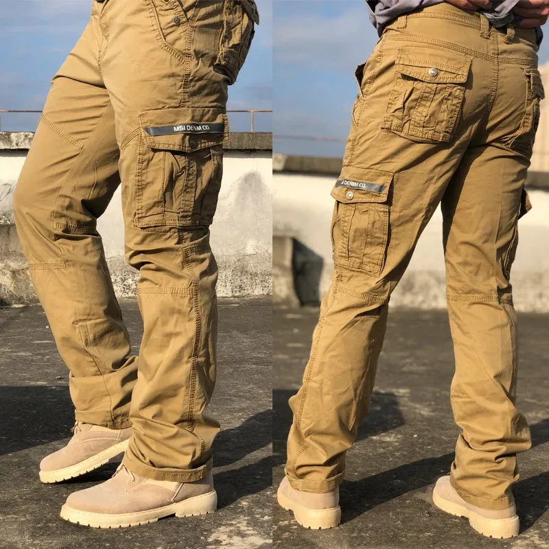 Men's Fashion Work Pants Outdoor Wear-resistant Mountaineering Trousers Work Clothes Street Fashion Cargo Pants