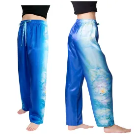 Monet Waterlilies-Satin Pajama Pants