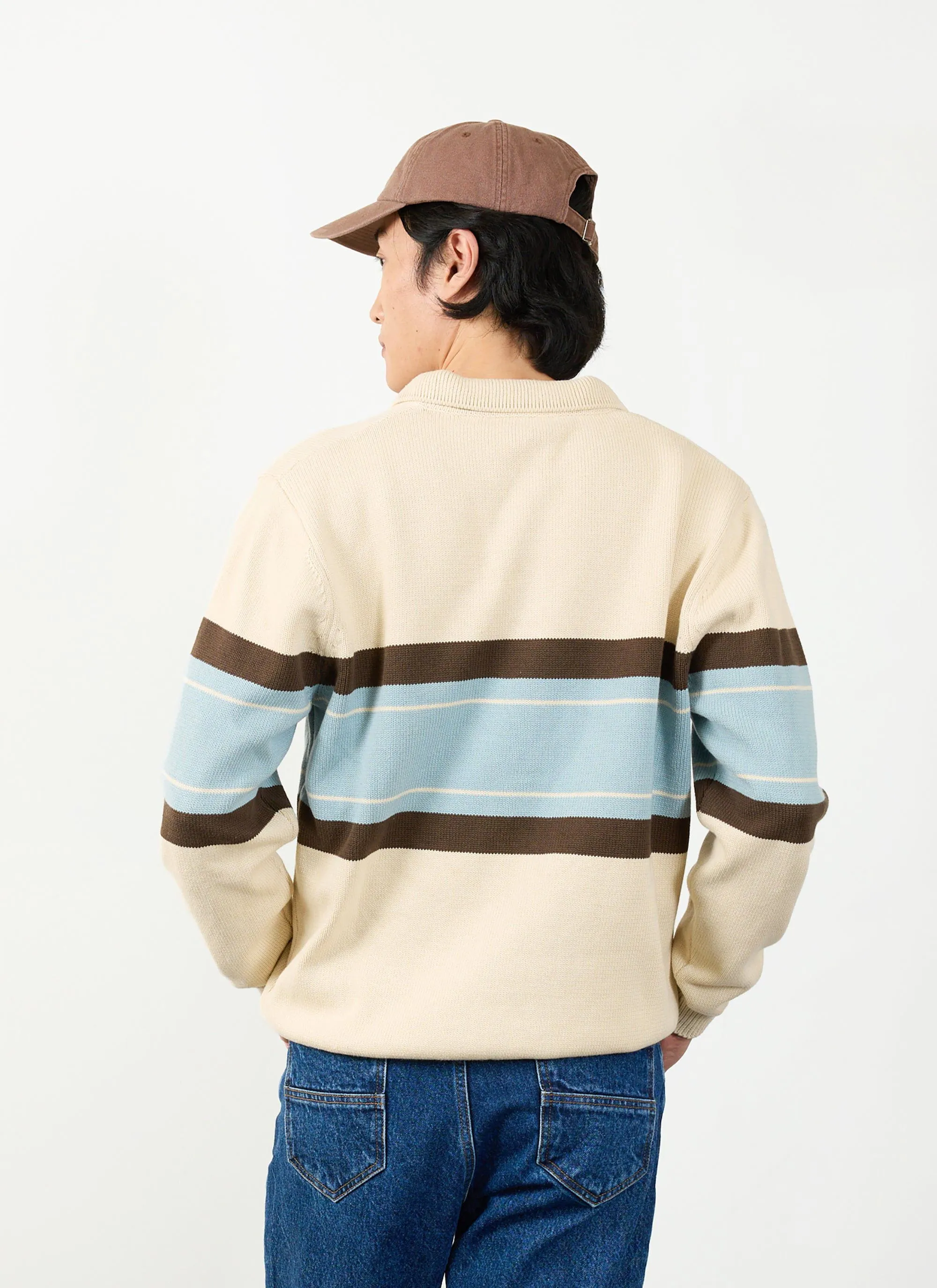 Nexus Knitted Rugby Jumper | Cotton | Ecru