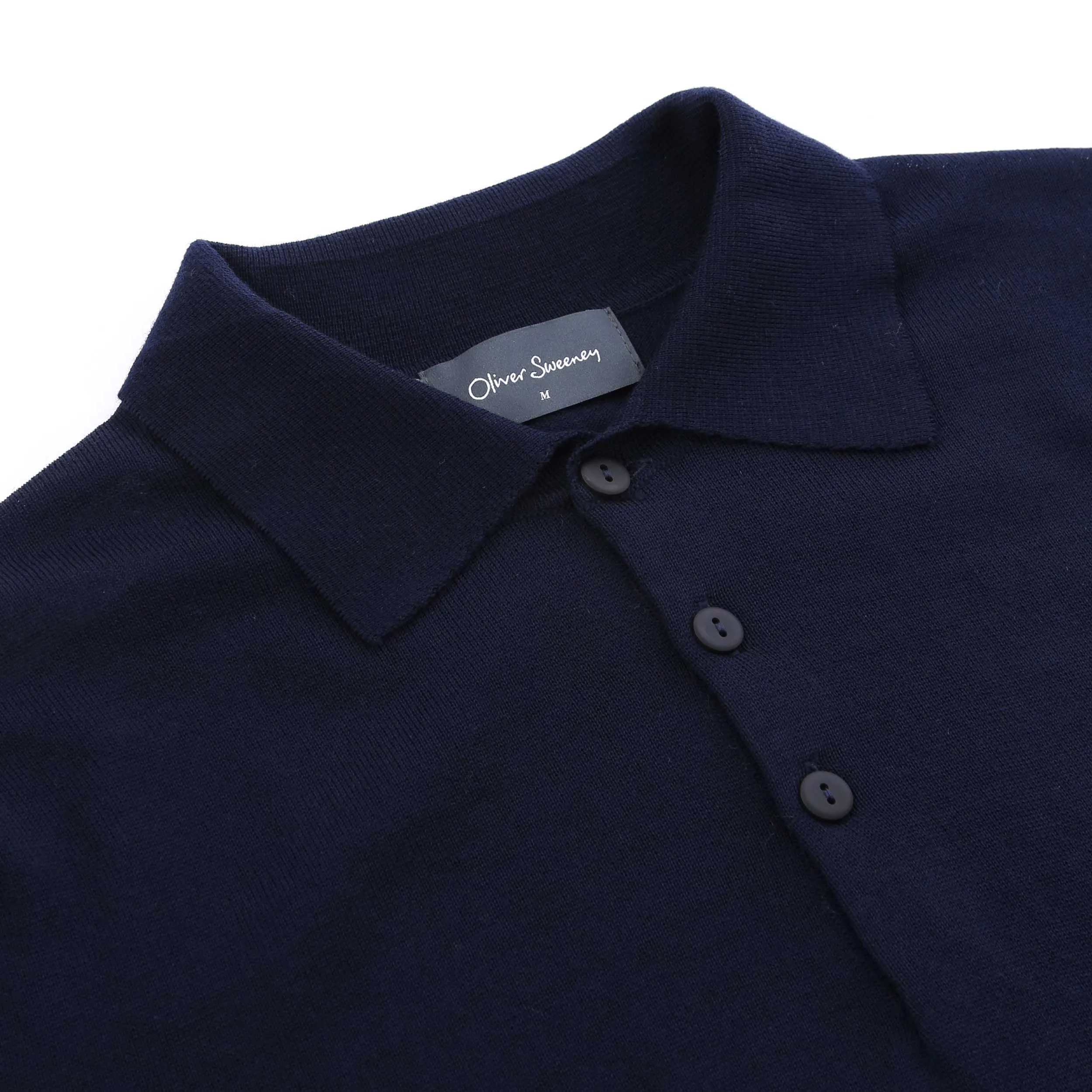 Oliver Sweeney Covehithe Polo Knitwear in Navy