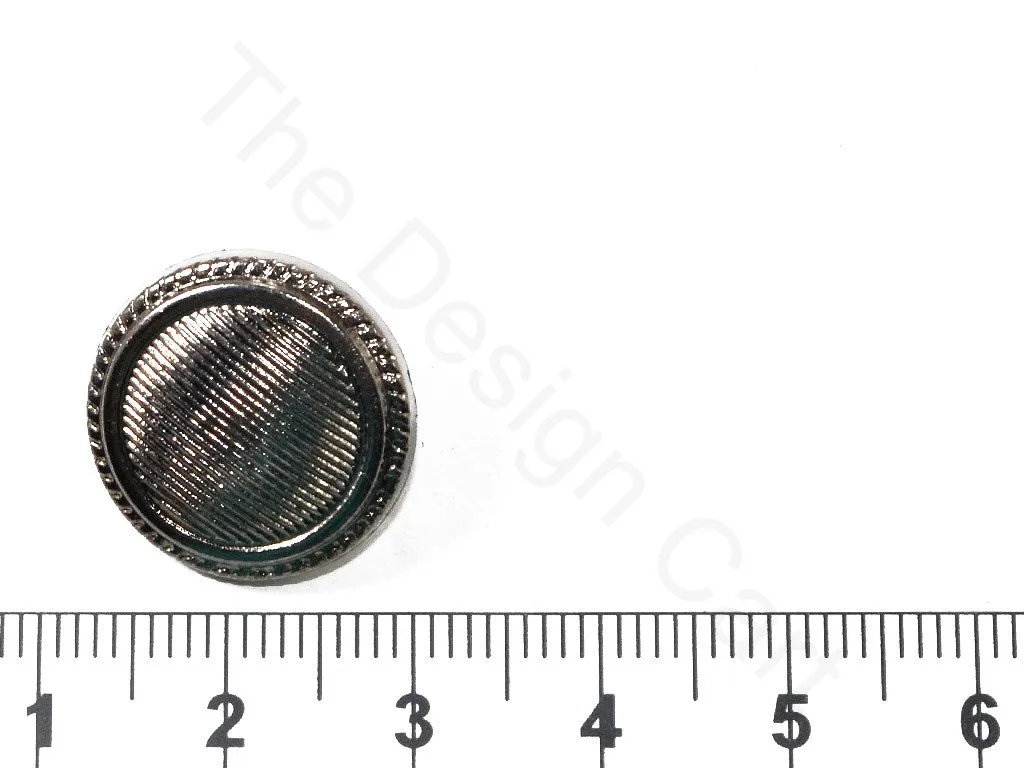 Oxidised Silver Textured Plain Acrylic Coat Buttons