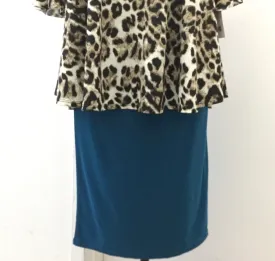 Pencil Skirt Teal