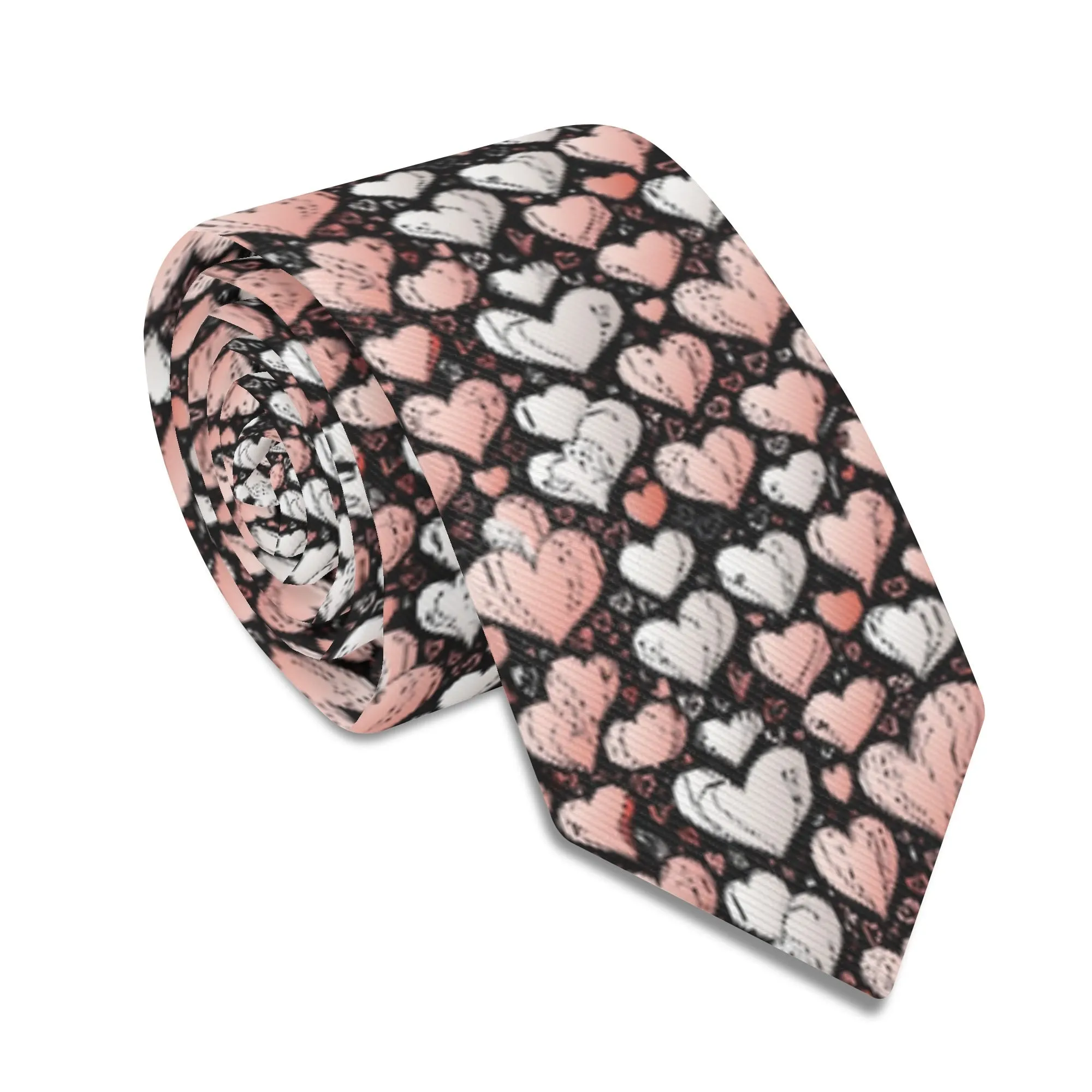 Pink Hearts Necktie