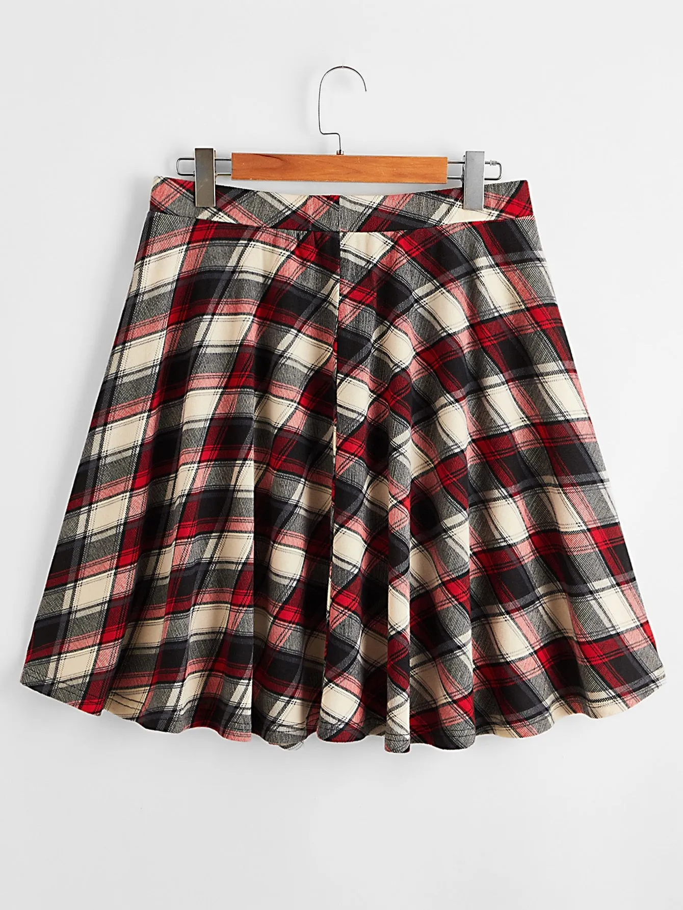 Plaid Short Plus Size Skirts