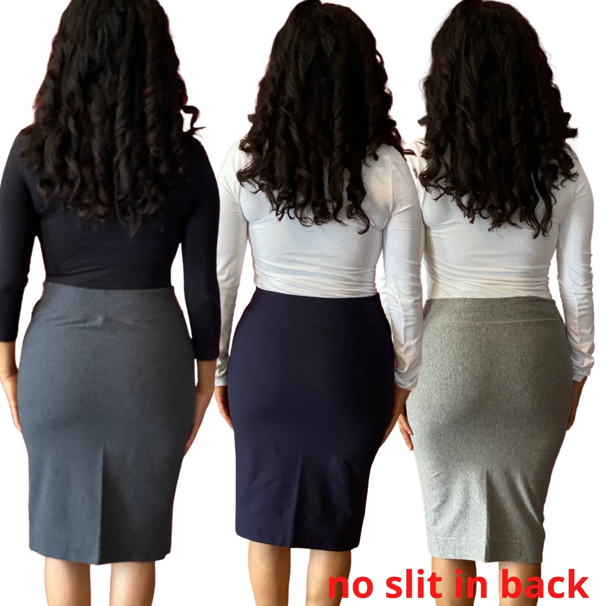 PLUS SIZE Pencil Skirts for Women, Stretch Pencil Skirt Plus Size, Various Colors, Stretch Knit Pencil Skirt, Womens Slim Fit Skirt, XL-3XL