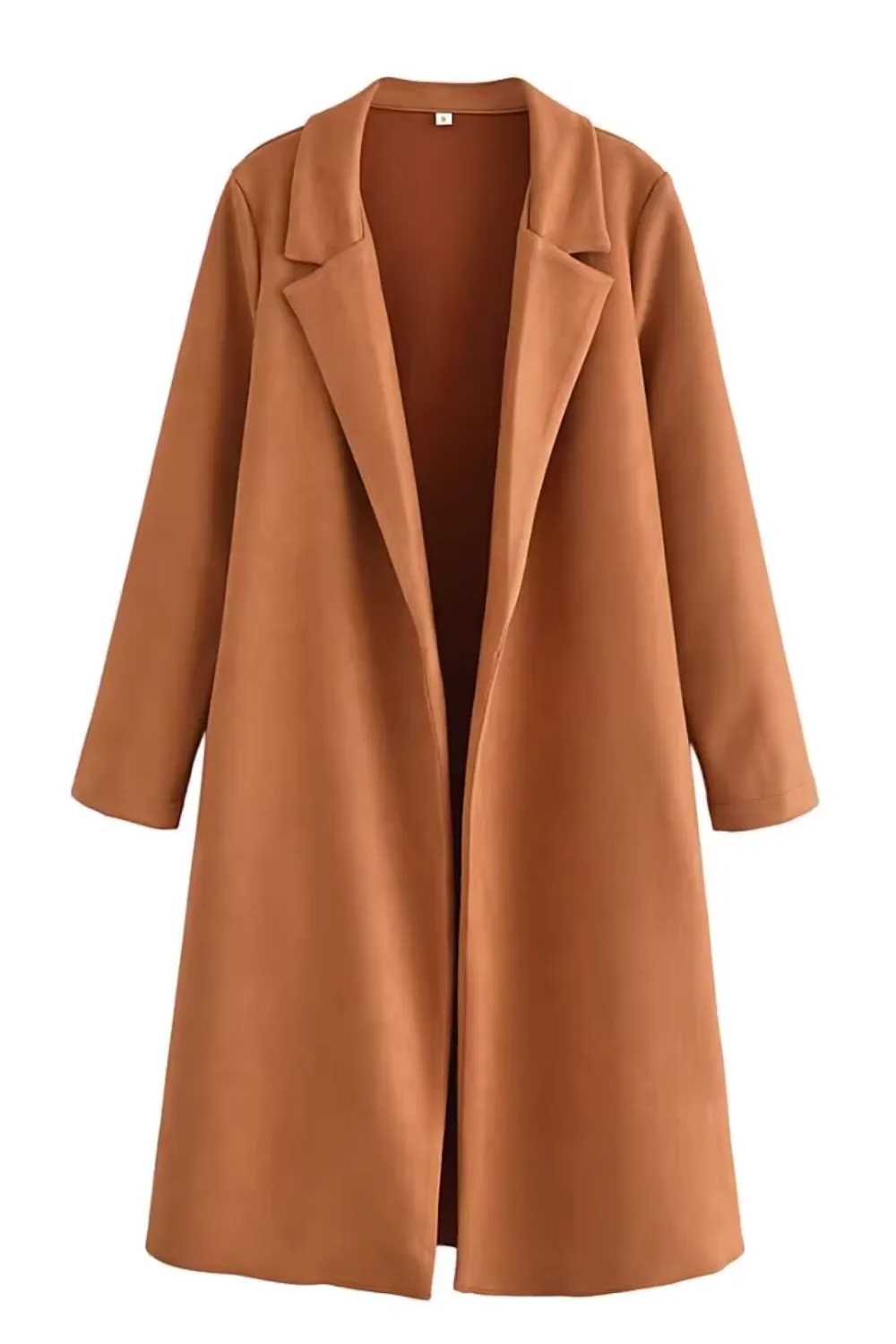 'Rae' Open-Front Collared Coat