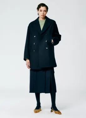 Recycled Felted Wool Peacoat