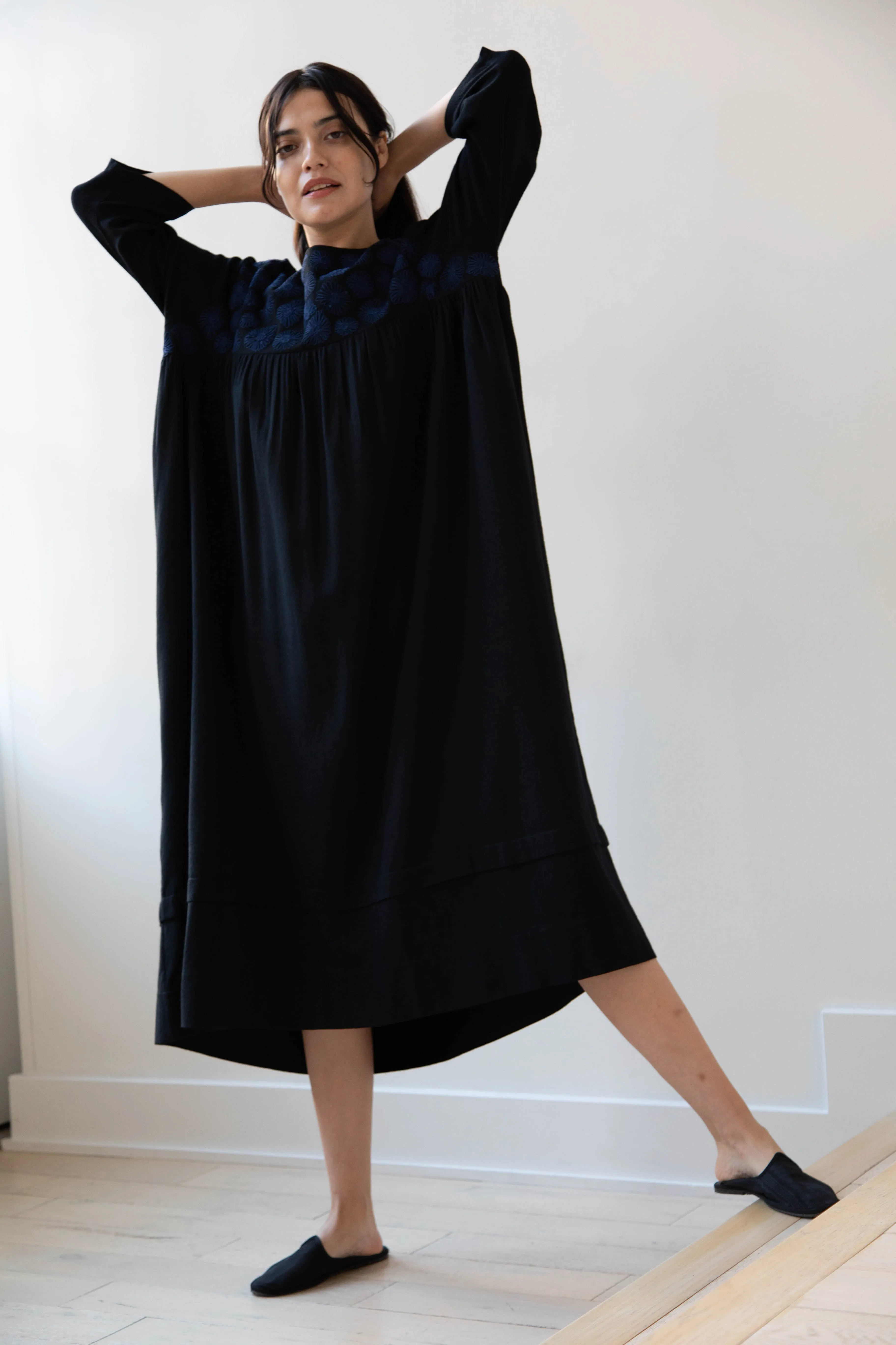 Rubia & Neel | Ginger Dress in Black & Indigo