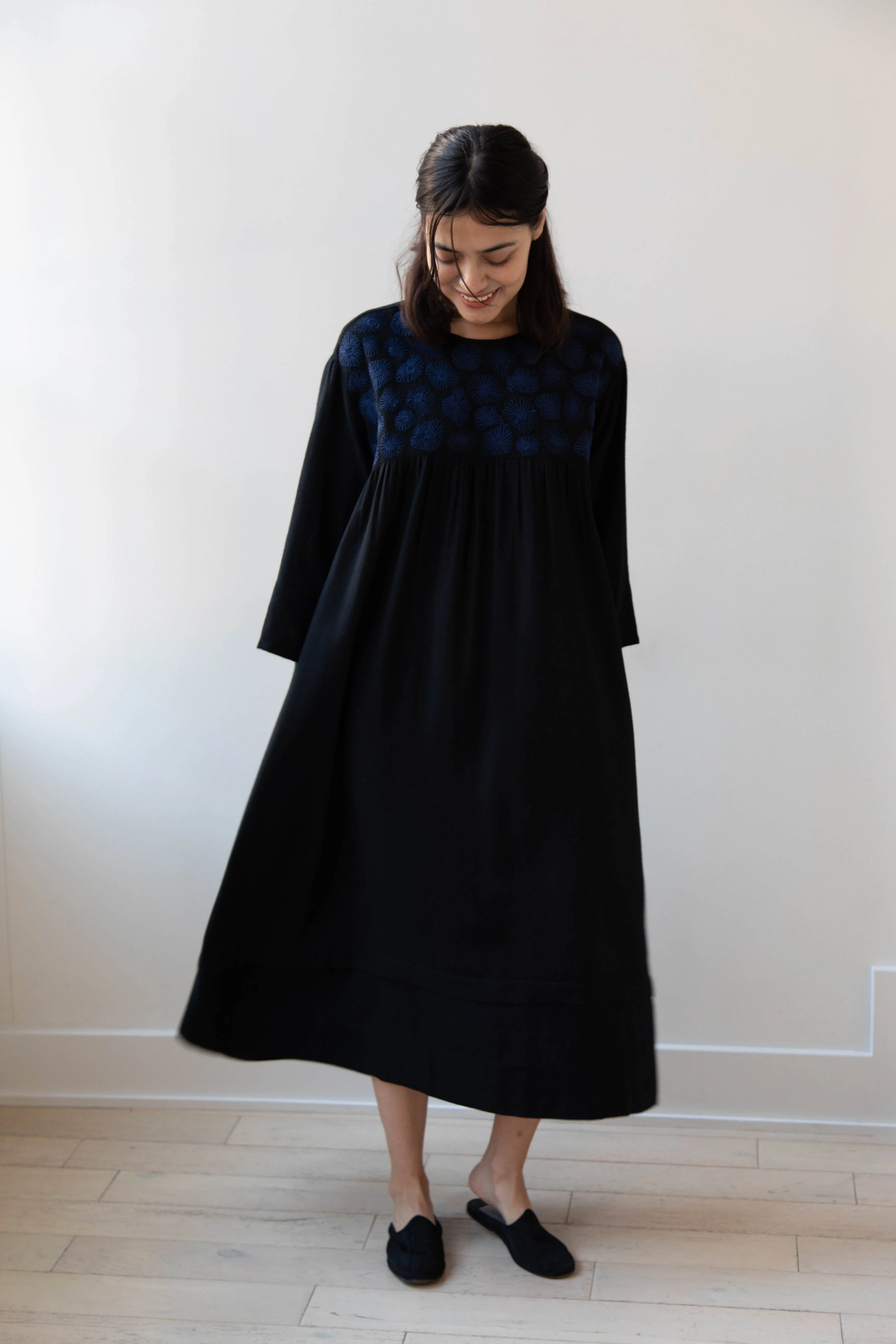 Rubia & Neel | Ginger Dress in Black & Indigo