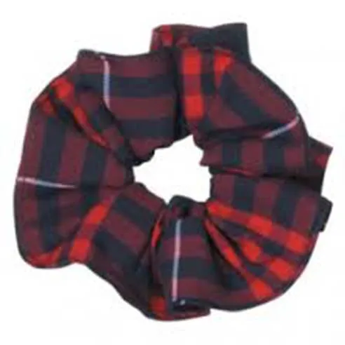 Scrunchie "Navy/Red" "Classic Navy Large" Plaid #36