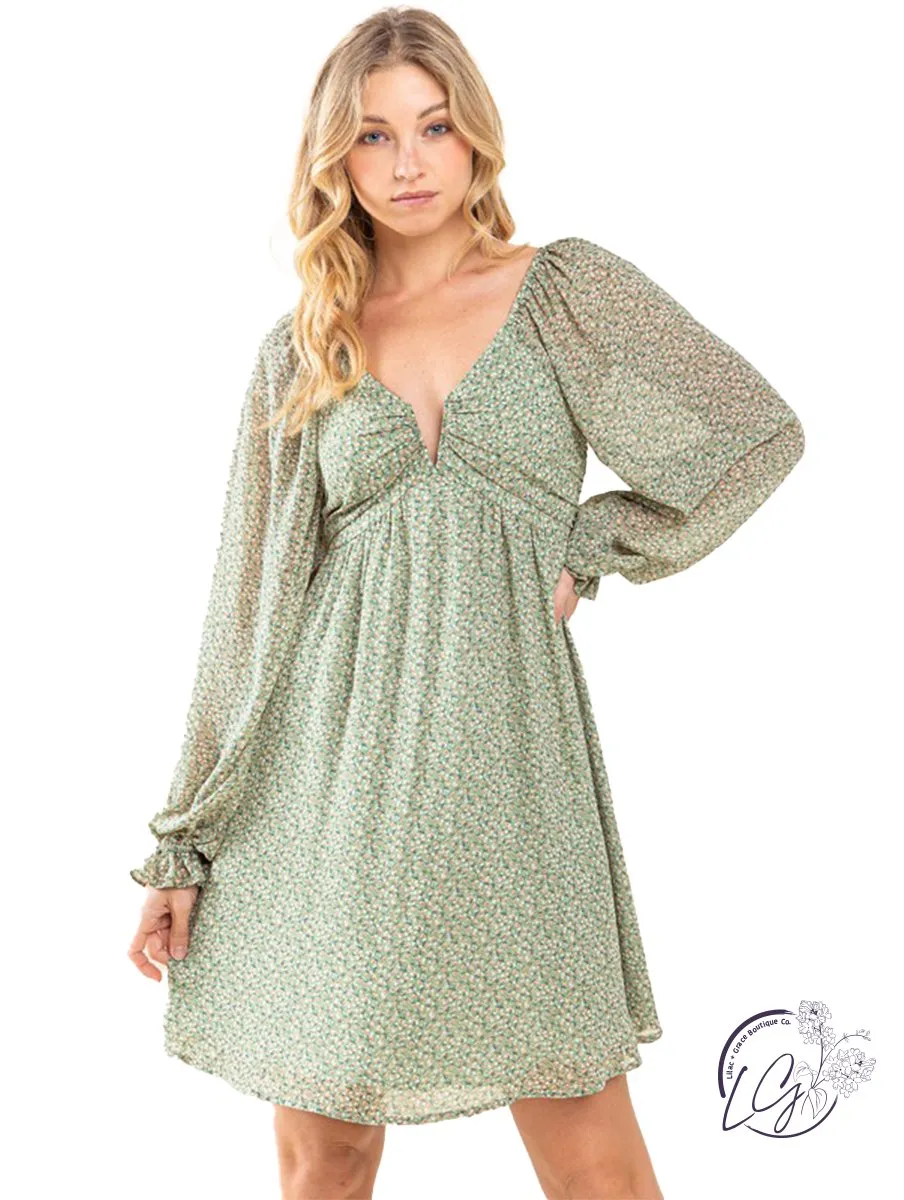 Serene Symphony Sweetheart Dress