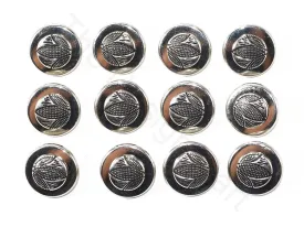 Silver Designer Coat Buttons