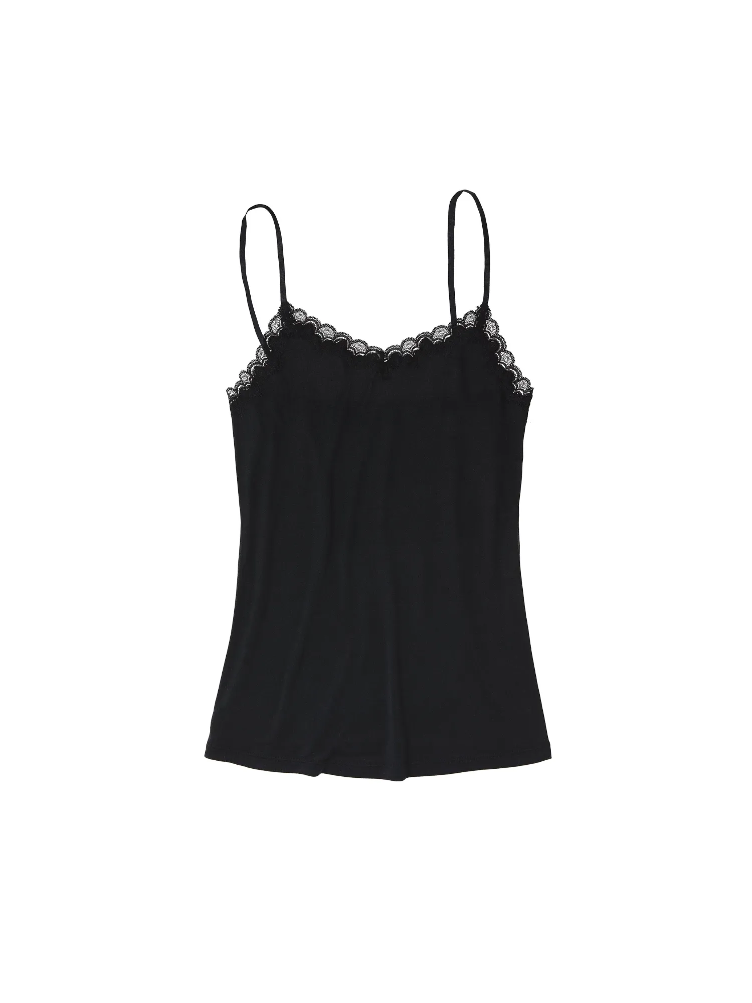 Soft Silk Lace Camisole - Tap Shoe Black