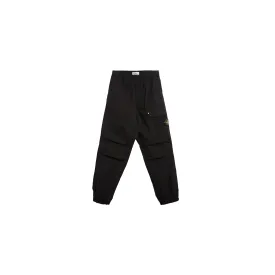 Stone Island Pantalone Loose Cargo Black