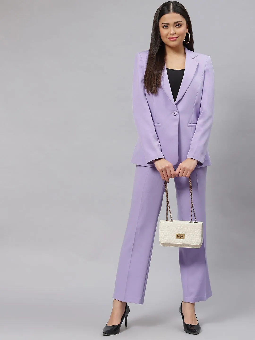 Stretch Pant Suit - Lavender