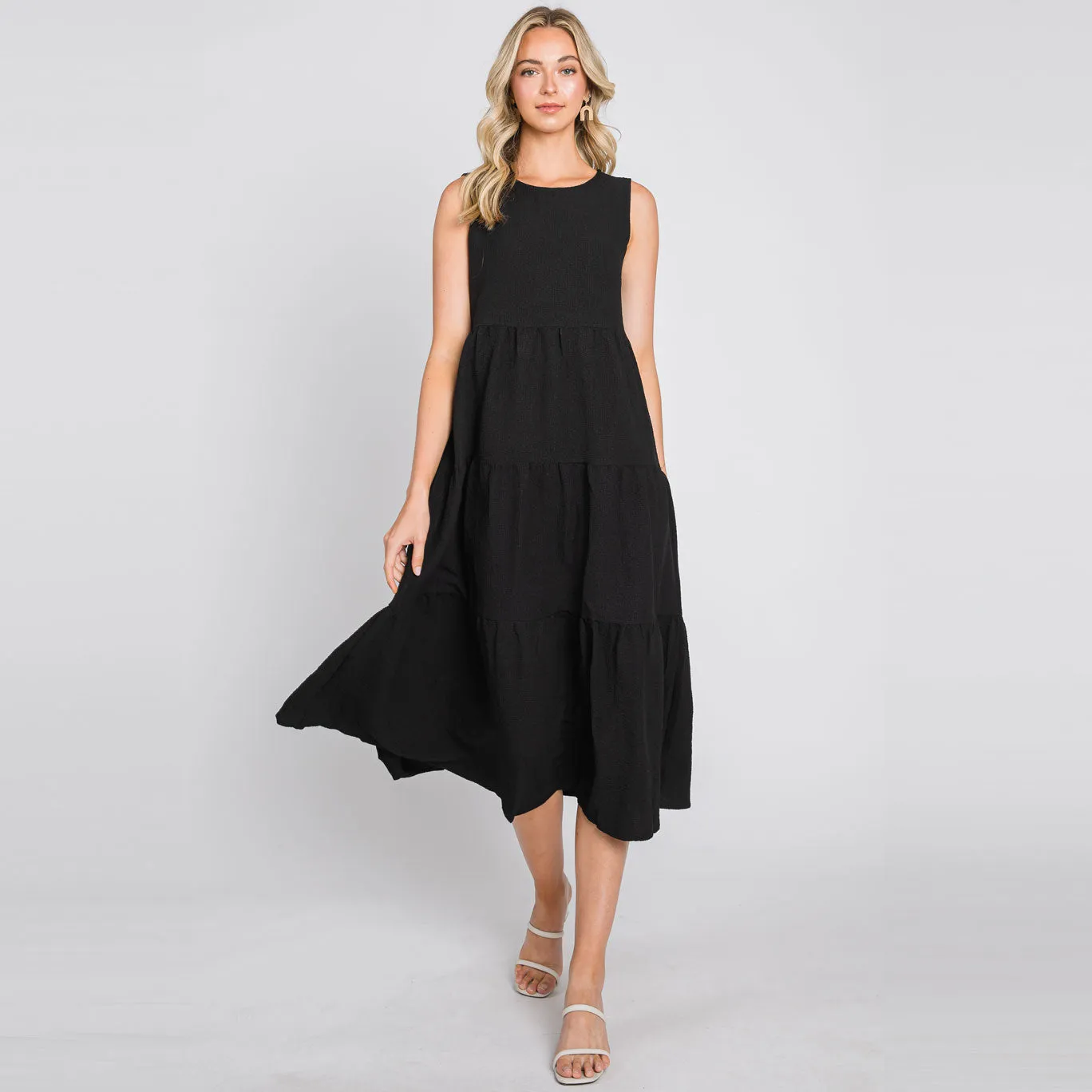 Sunny Daydream Tiered Midi Dress