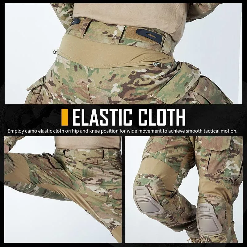 Tactical Uniform BDU G3 Combat Shirt & Pants Knee Pads Update Ver Camo