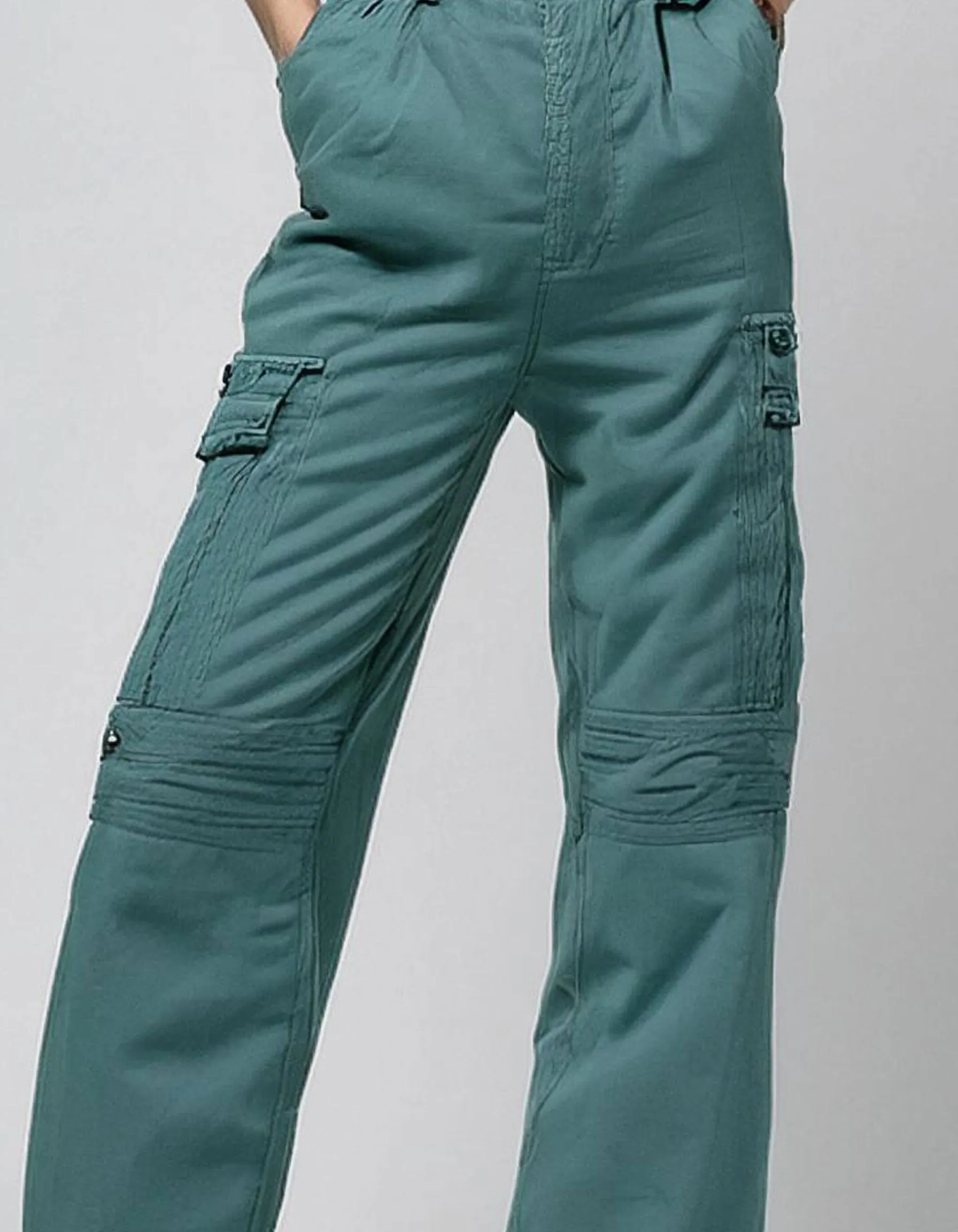 Teal Cargo Pants