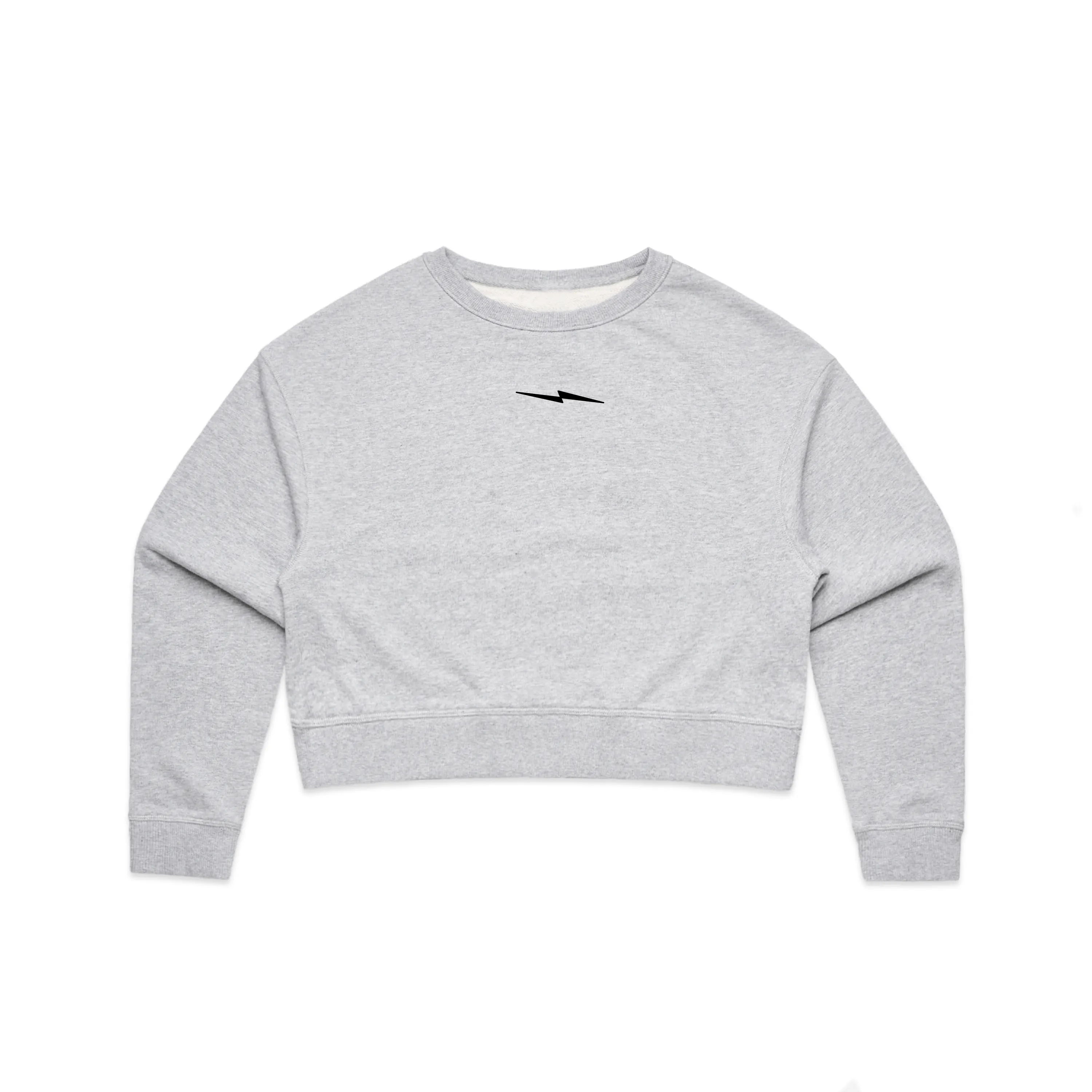 The Energy Crop Top- Heather Grey