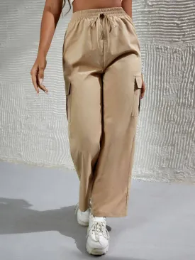 Tie Flap Pocket Cargo Pants