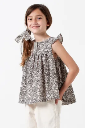 Tocoto Vintage Leopard Print Kids Shirt