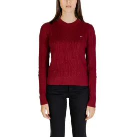 Tommy Hilfiger Jeans Red Cotton Sweater