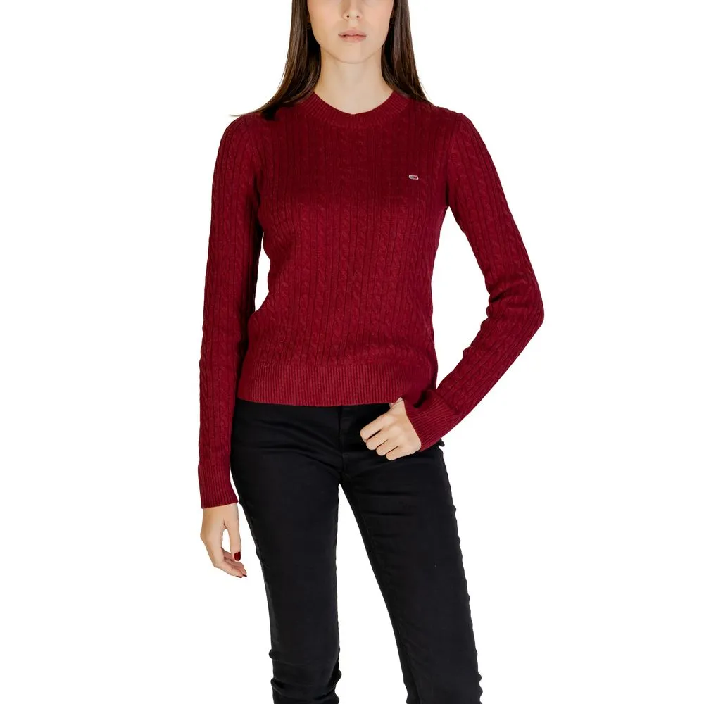 Tommy Hilfiger Jeans Red Cotton Sweater