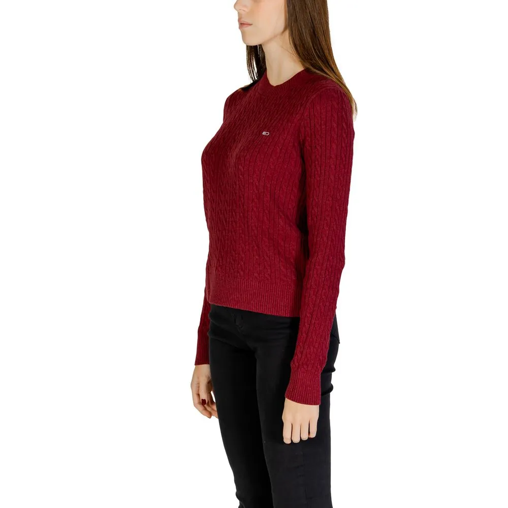 Tommy Hilfiger Jeans Red Cotton Sweater