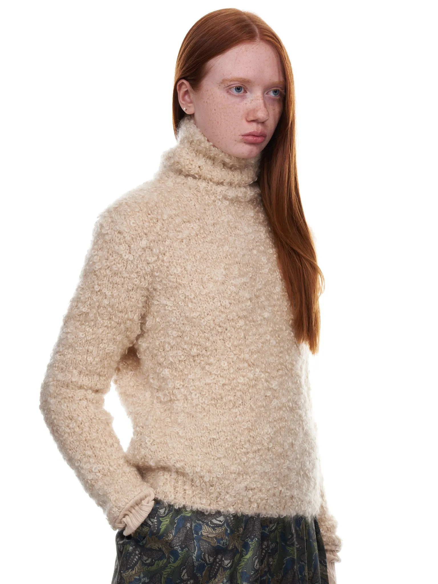 Turtleneck Sweater (UC2A1905-1-LIGHT-BEIGE)