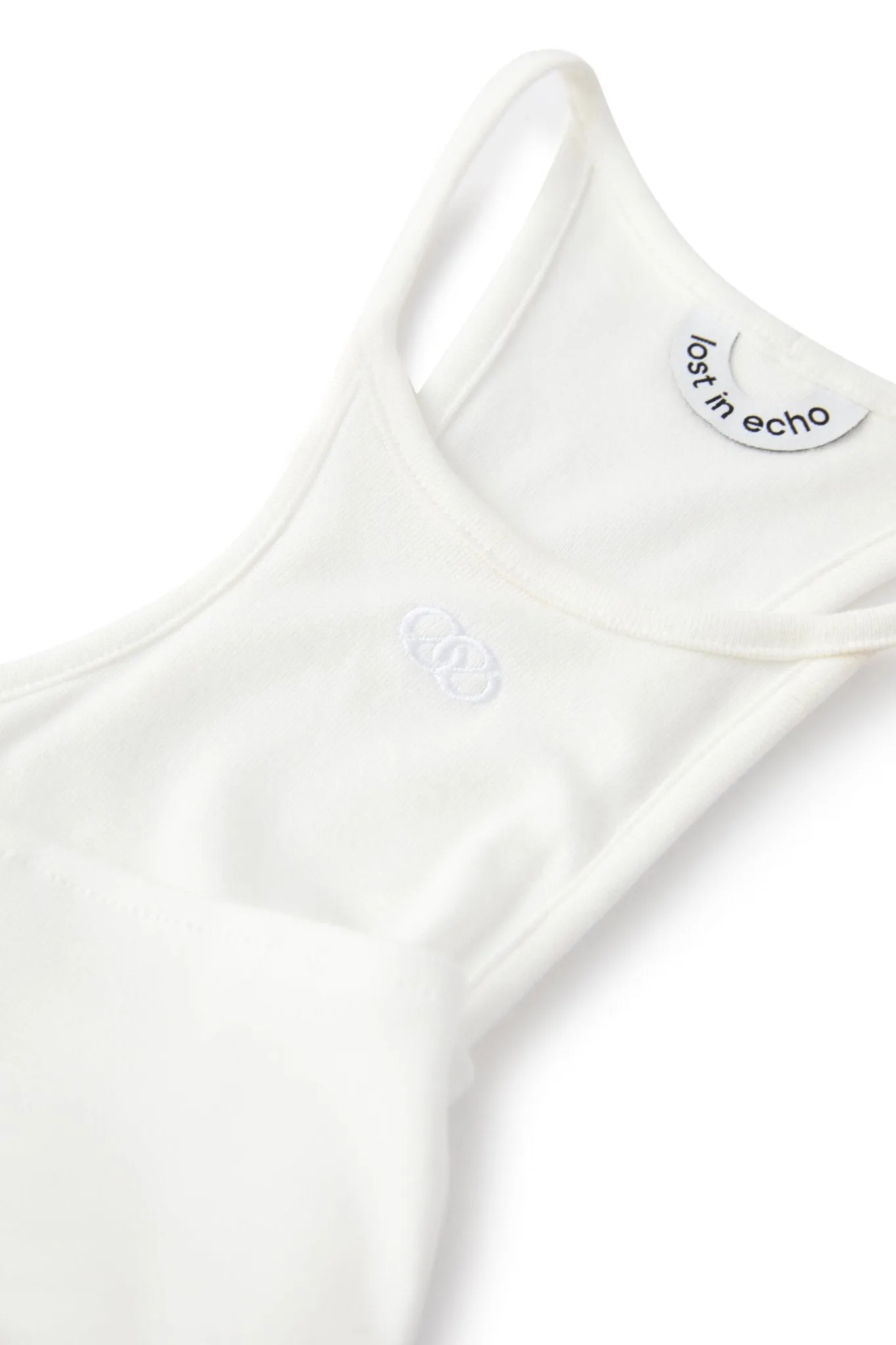 Twisted Racerback Tank Top in White