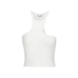 Twisted Racerback Tank Top in White