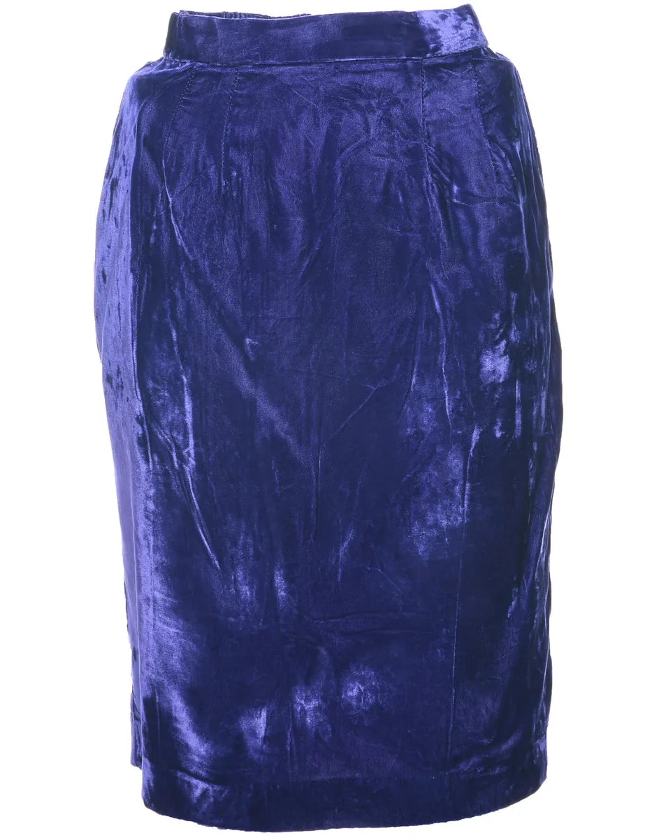 Velvet Pencil Skirt - XS