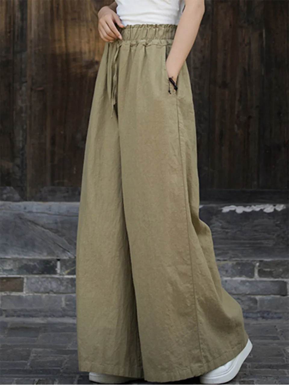 Victoria Woman Vintage Yoga High Waist Pants