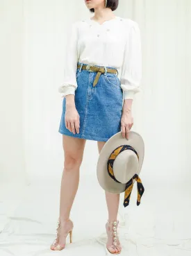 Vintage Denim 80s Mini Skirt