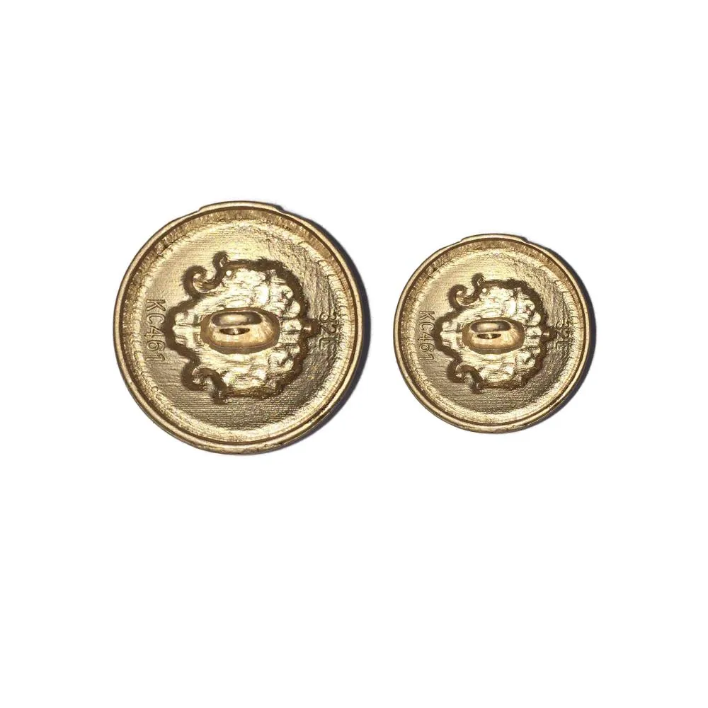 White Traditional Designer Metal Buttons