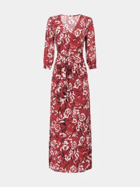 Wholesale Red Floral Print Dresses