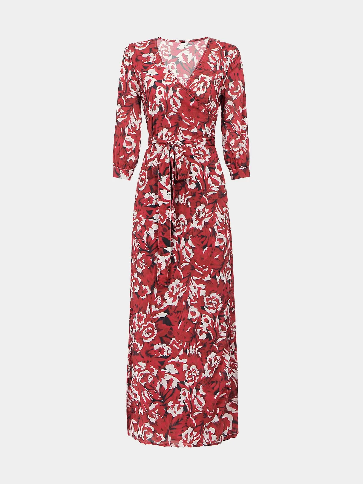 Wholesale Red Floral Print Dresses