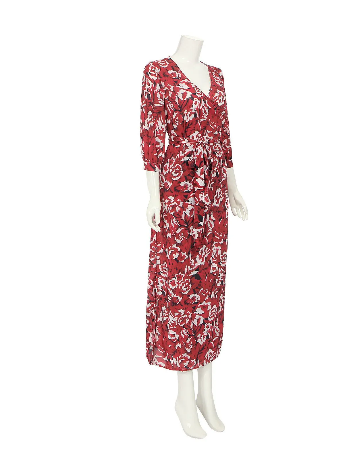 Wholesale Red Floral Print Dresses